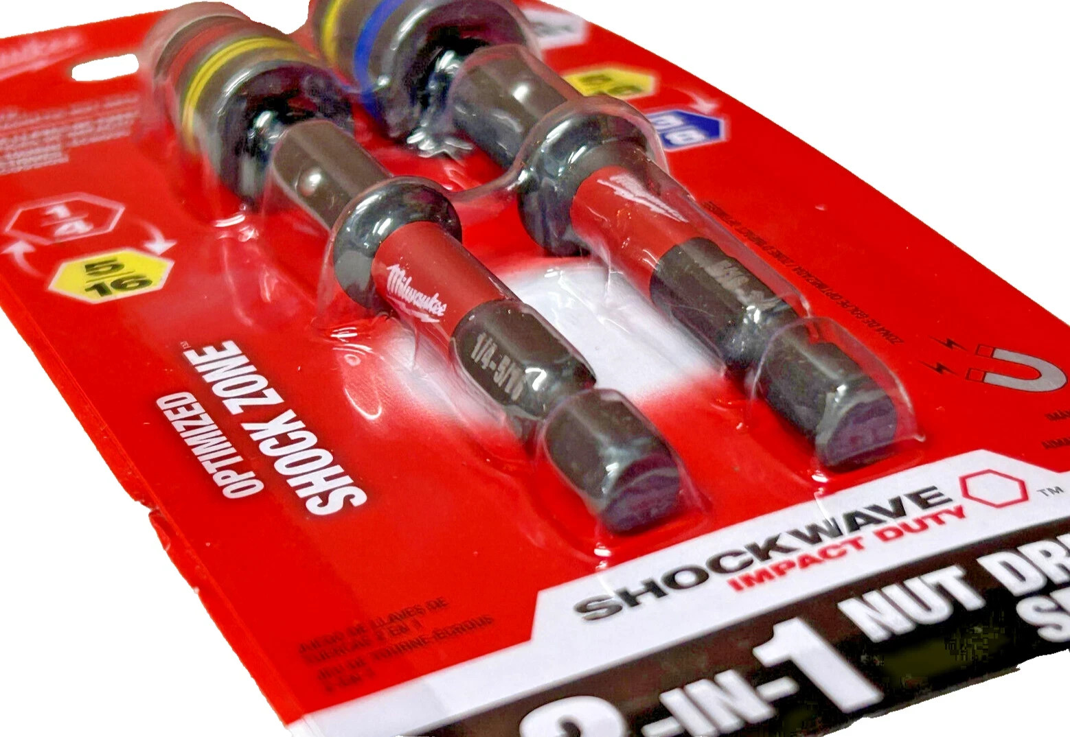 Milwaukee 49-66-4565 Shockwave Impact Duty Quik-Clear 2 In 1 Magnetic Nut Driver