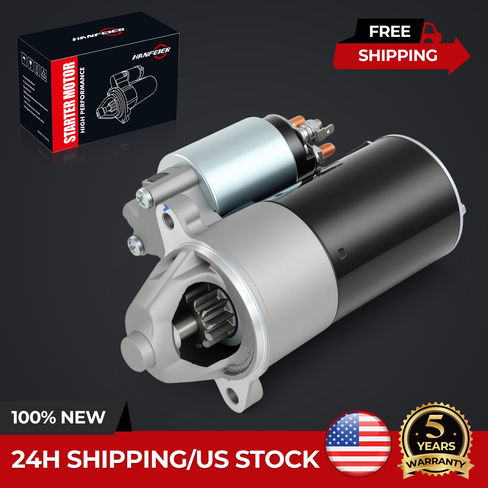 3267 Starter for Ford E-150 E-250 E-250 E-350 E-550 Super Duty 4.6 5.4L 3221