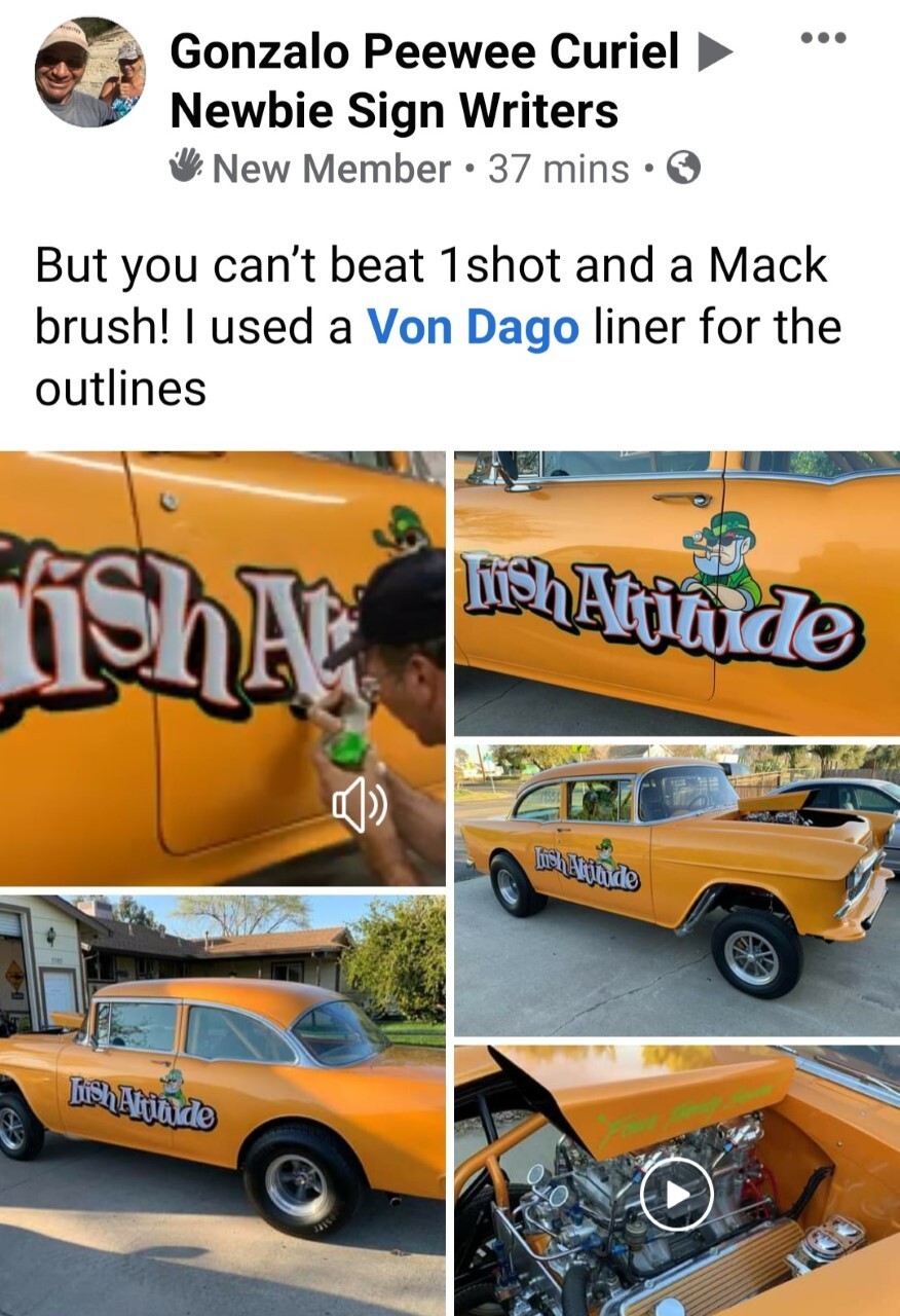 # 6 Lettering Outlining Brush by Andrew Mack - Von Dago "PRO SERIES"