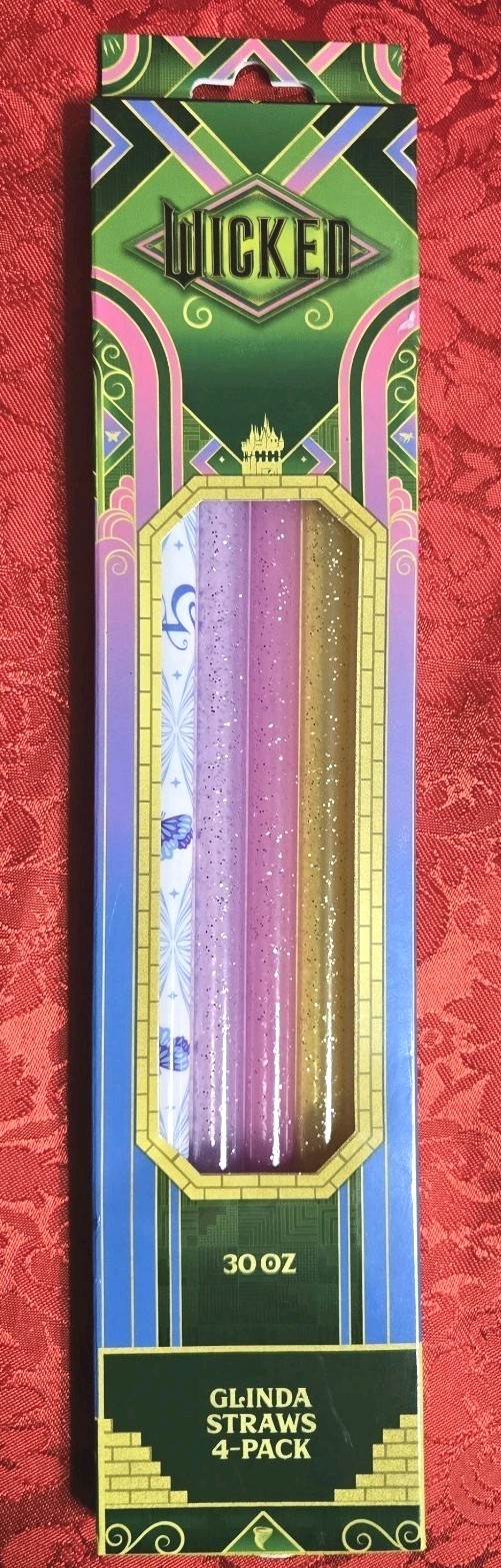 Stanley x Wicked Glinda 30oz Straw Set CharCharms Limited Edition Reusable New