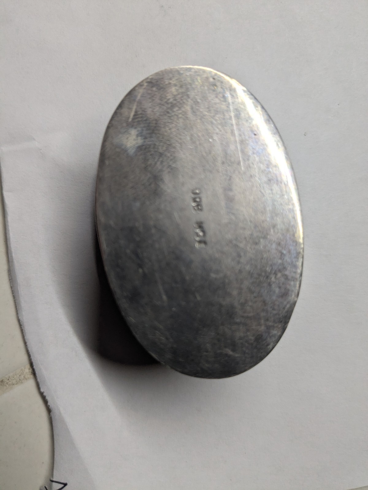 800 Silver Trinket Pill Box Navajo Tom 33.8 Grams 2.25x 1.5"