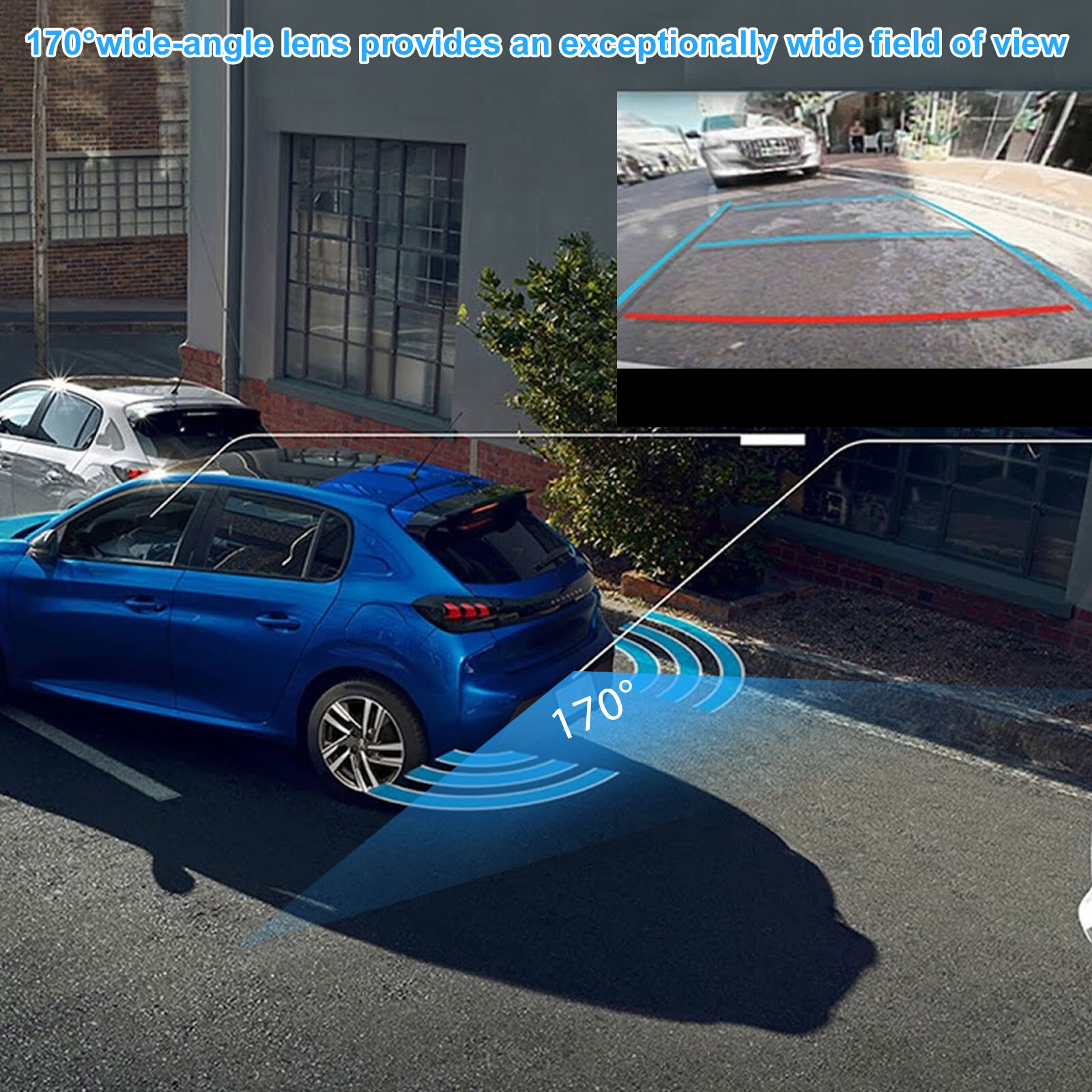 170° Car Rear View Backup Reverse Camera Parking Cam 360° Adjustable Waterproof