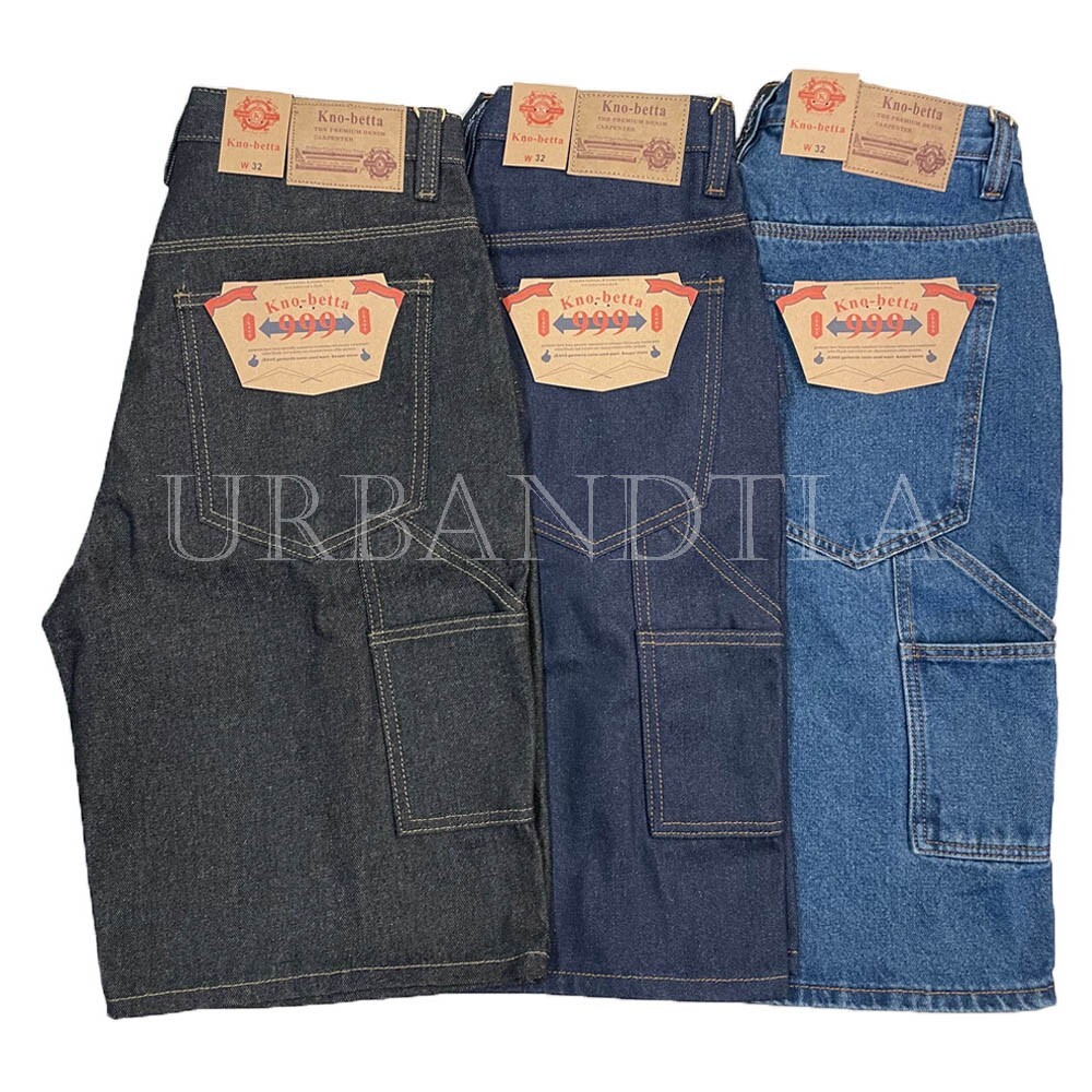 Men's Loose Fit Carpenter Jean Shorts Baggy Work Shorts Size 30-44 Kno Betta