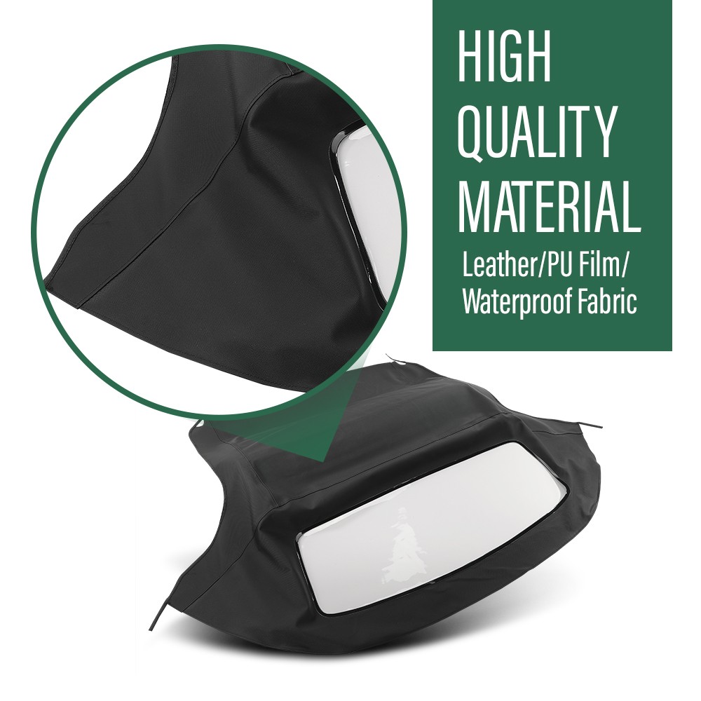 Convertible Soft Top & Plastic Window Fit For 1996-2002 BMW Z3 & M Roadster E36