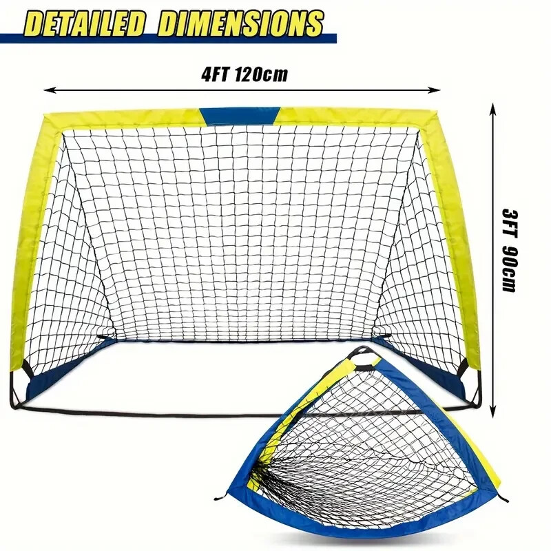 Soccer Goal 4'x 3' Portable Soccer Goals for Backyard Or Indoor Pop Up Soccer