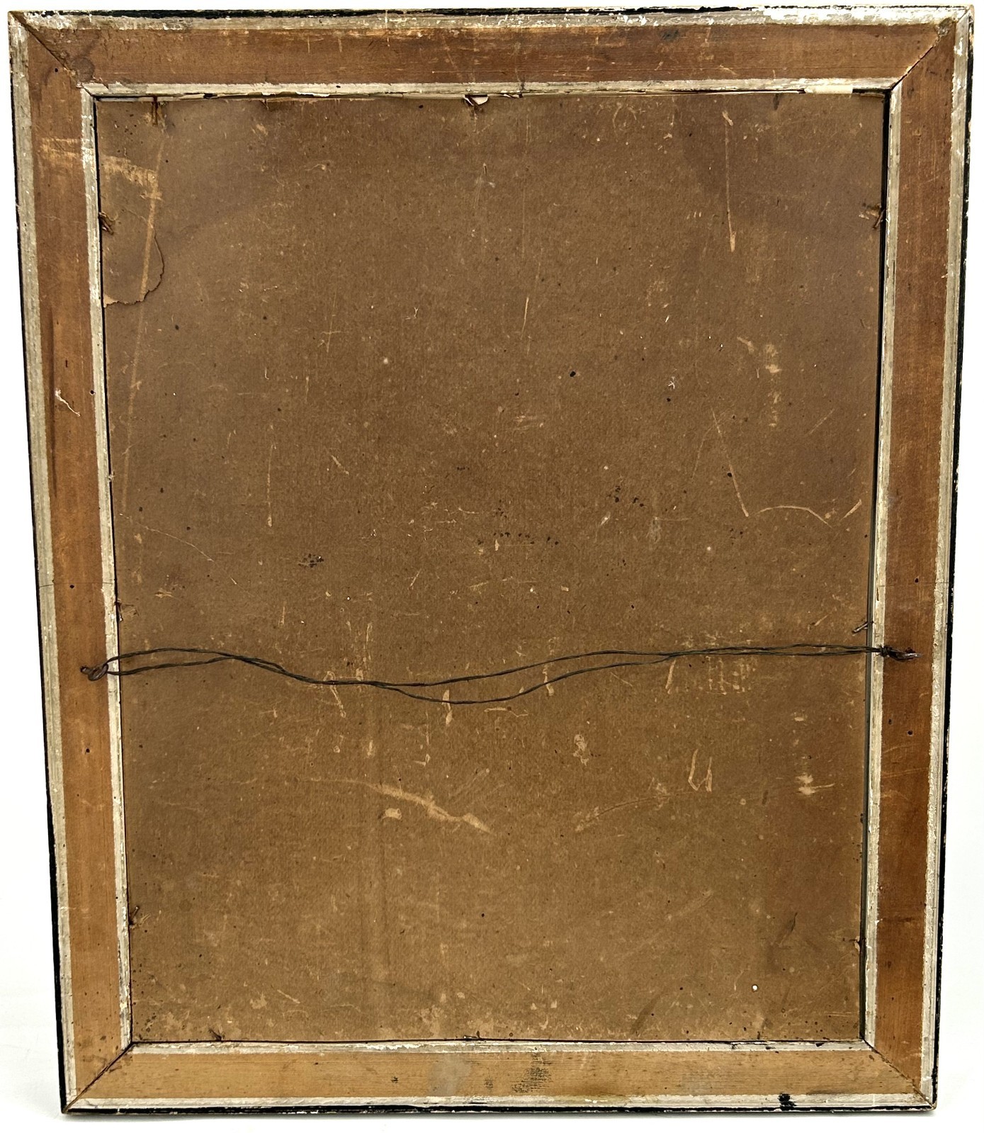 Antique Circa 1912 NEW HAMPSHIRE Auction Advertising Poster Tiger Striped Frame