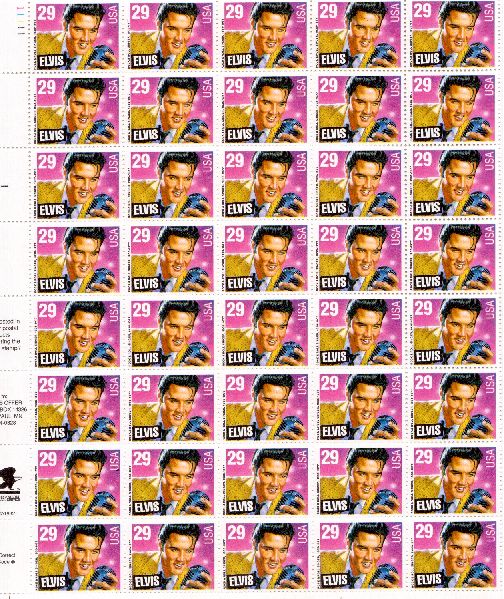 Scott  #2721... 29 Cent...ELVIS... Sheet of  40