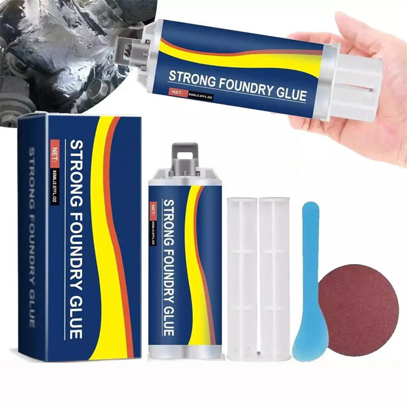 Strong Foundry Glue,Metal Repair Glue, AB Metal Glue Heary Duty Weld 85ml