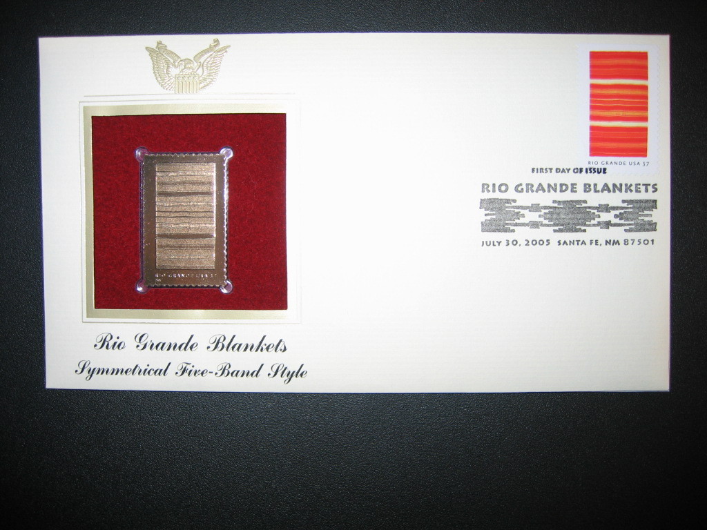 2005 Rio Grande Blankets Five Band Style Replica Gold Golden Cover Stamp
