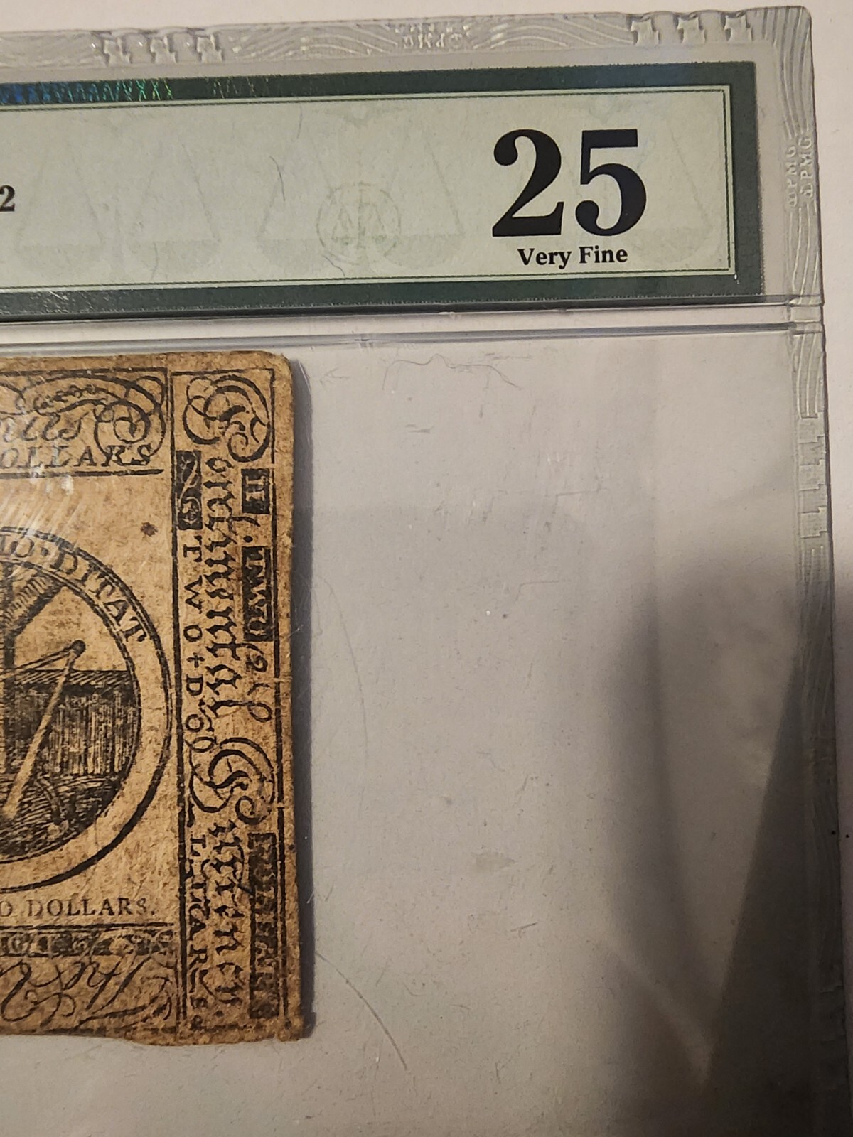 February 17, 1776 continental currency $2 PMG VF25 Fr#CC-24 Philadelphia