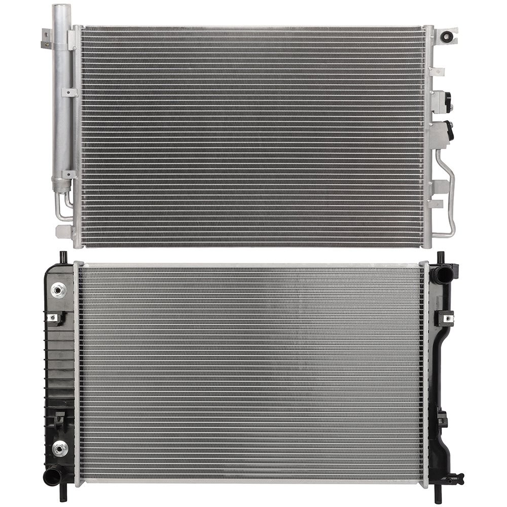 Radiator & AC Condenser Cooling Kit For 2010-2016 Chevrolet Equinox GMC Terrain