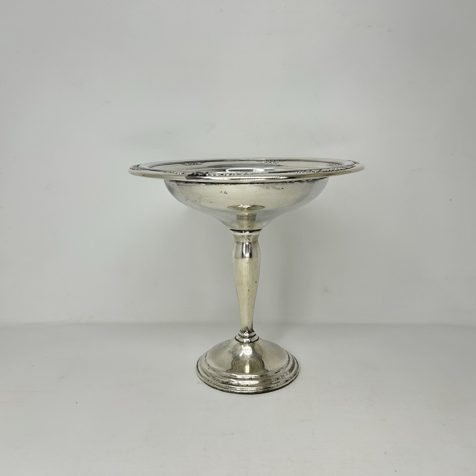 International Silver Courtship T200 Sterling Silver 6 Inch Compote Candy Dish