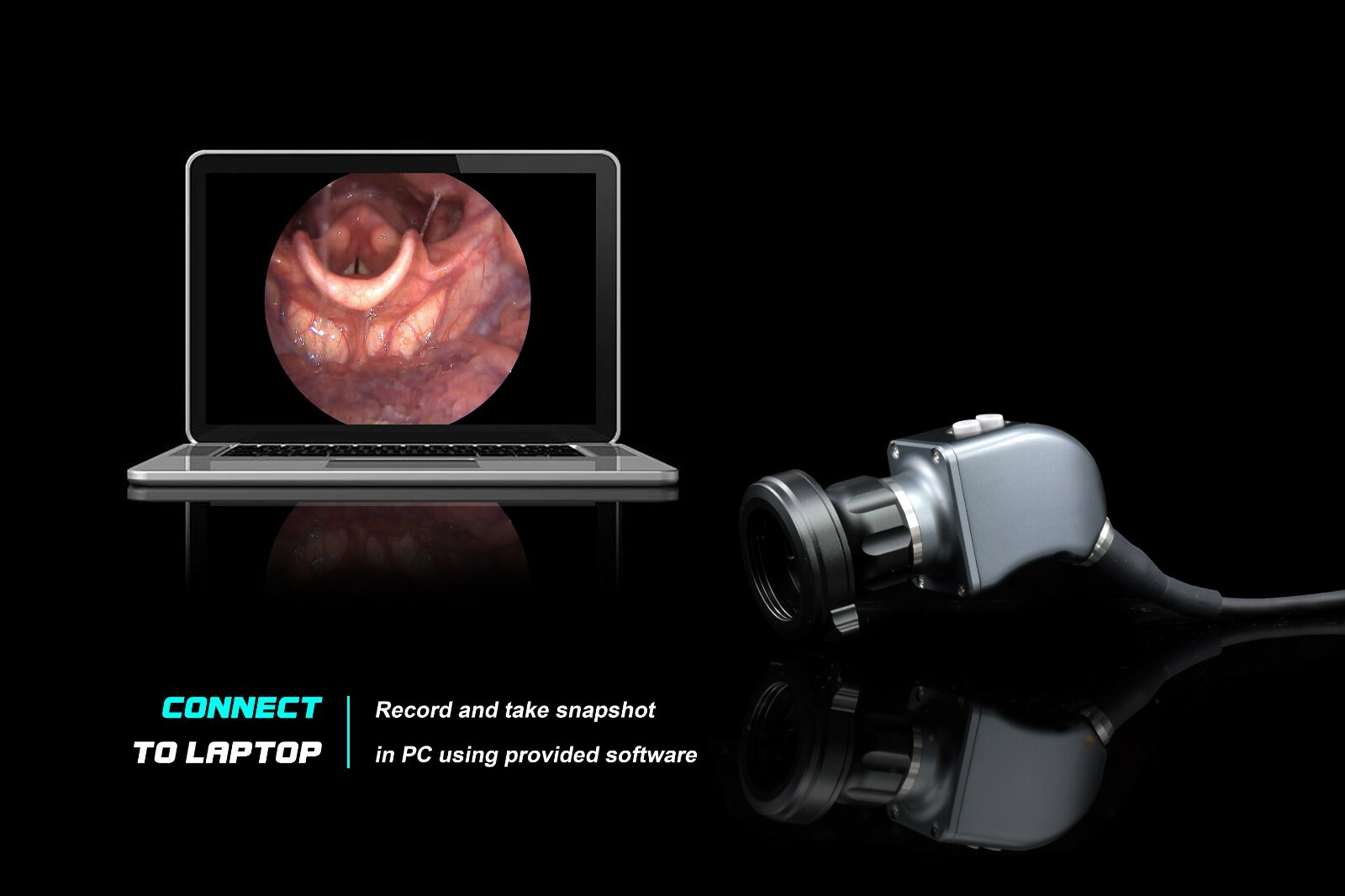 Portable Endoscopy Camera & Cold LED Light Source HD USB ENT Medical Endoscope