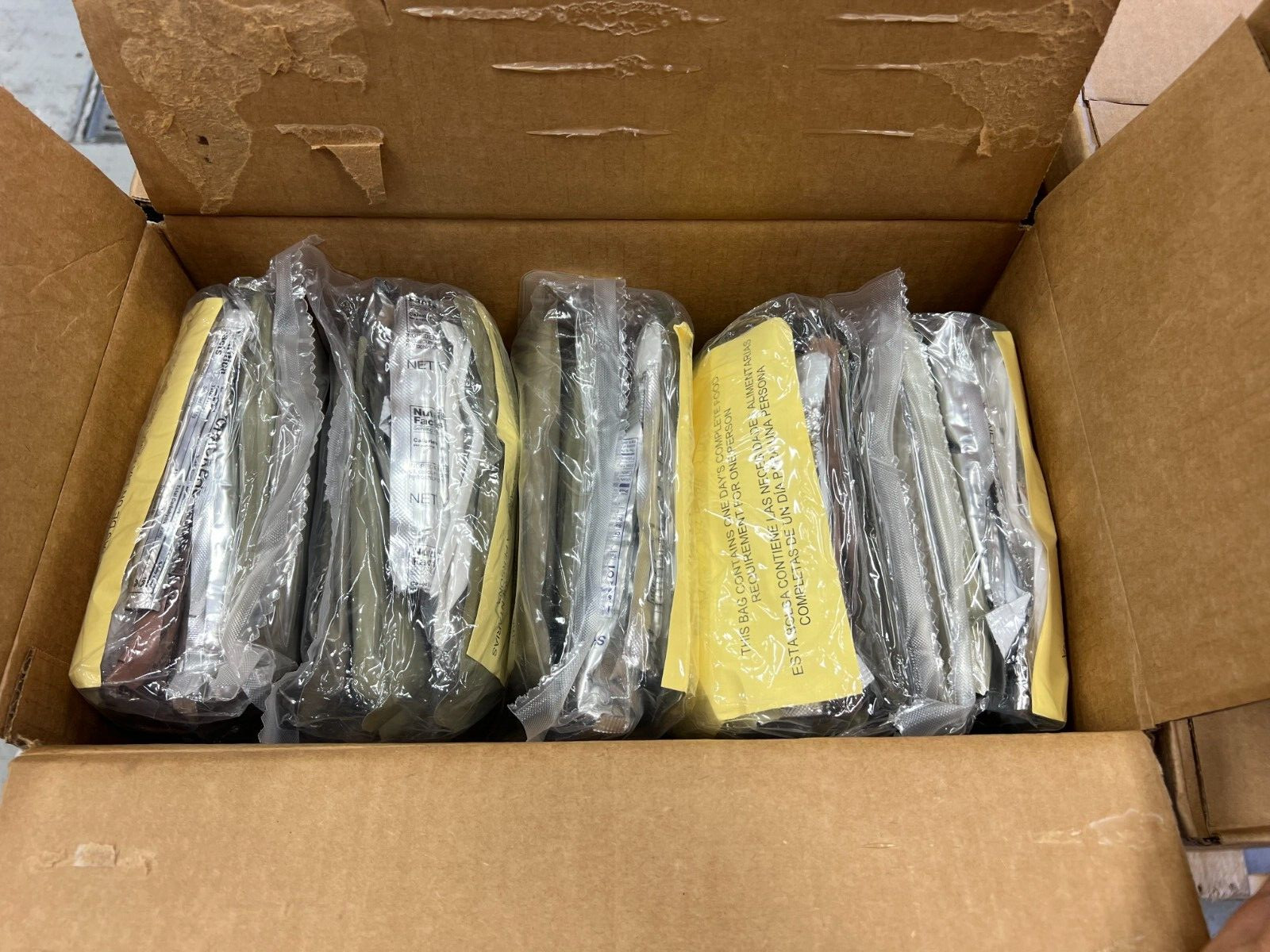 Survivor Daily Ration MRE 8/26 inspection date Meals Emergency New Rare 20 meals