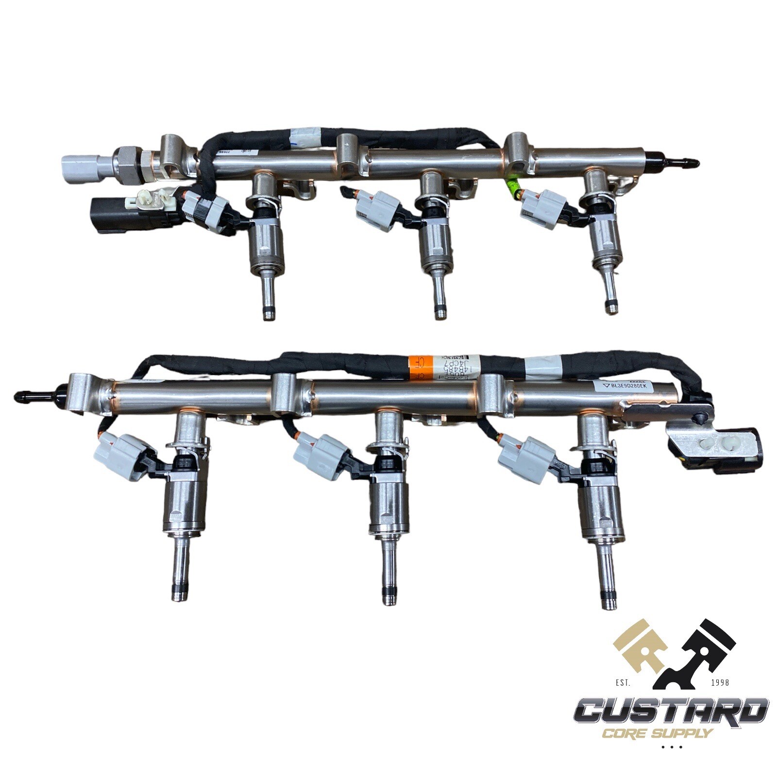 Ford 3.5L 3.5 Turbo EcoBoost Fuel Injector Rail Assembly & Injector 6 Set