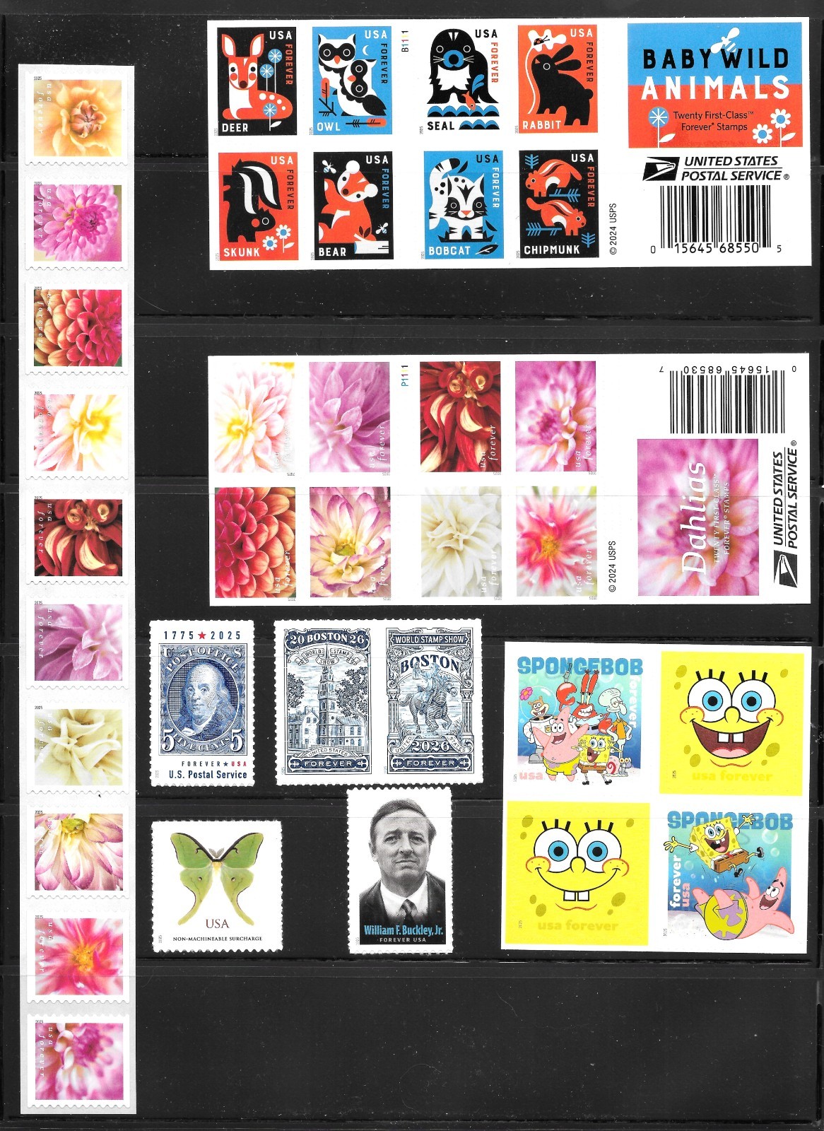 COMPLETE 2025 Commemorative, Special, Priority Stamps Year Set (DIE-CUT) Issues