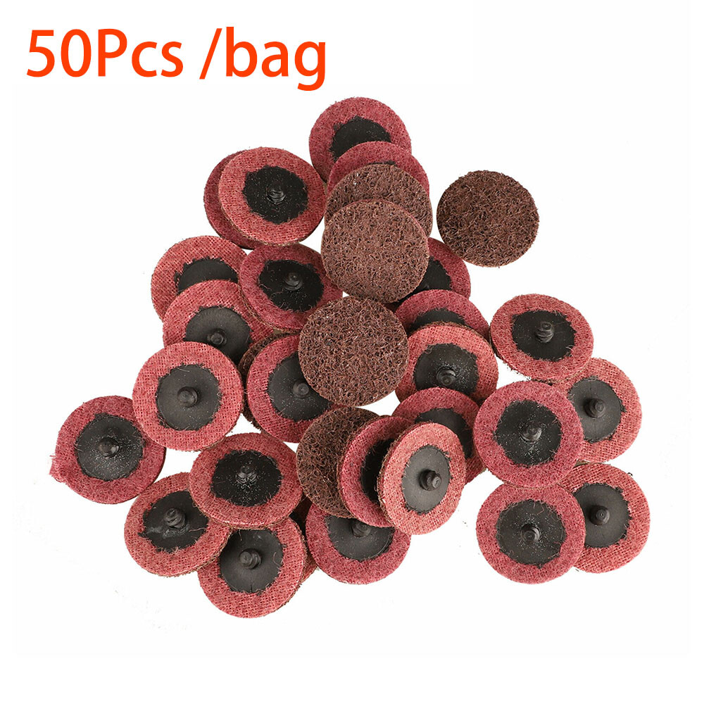 50x 2 inch Medium Surface Conditioning Discs Roll Lock Die Grinder Sanding Pads