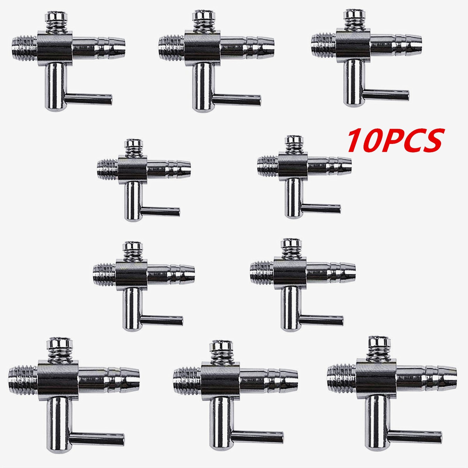 10PCS/20PCS/50PCS Aquarium Control Valve Metal Air Flow Splitter for Air Pump