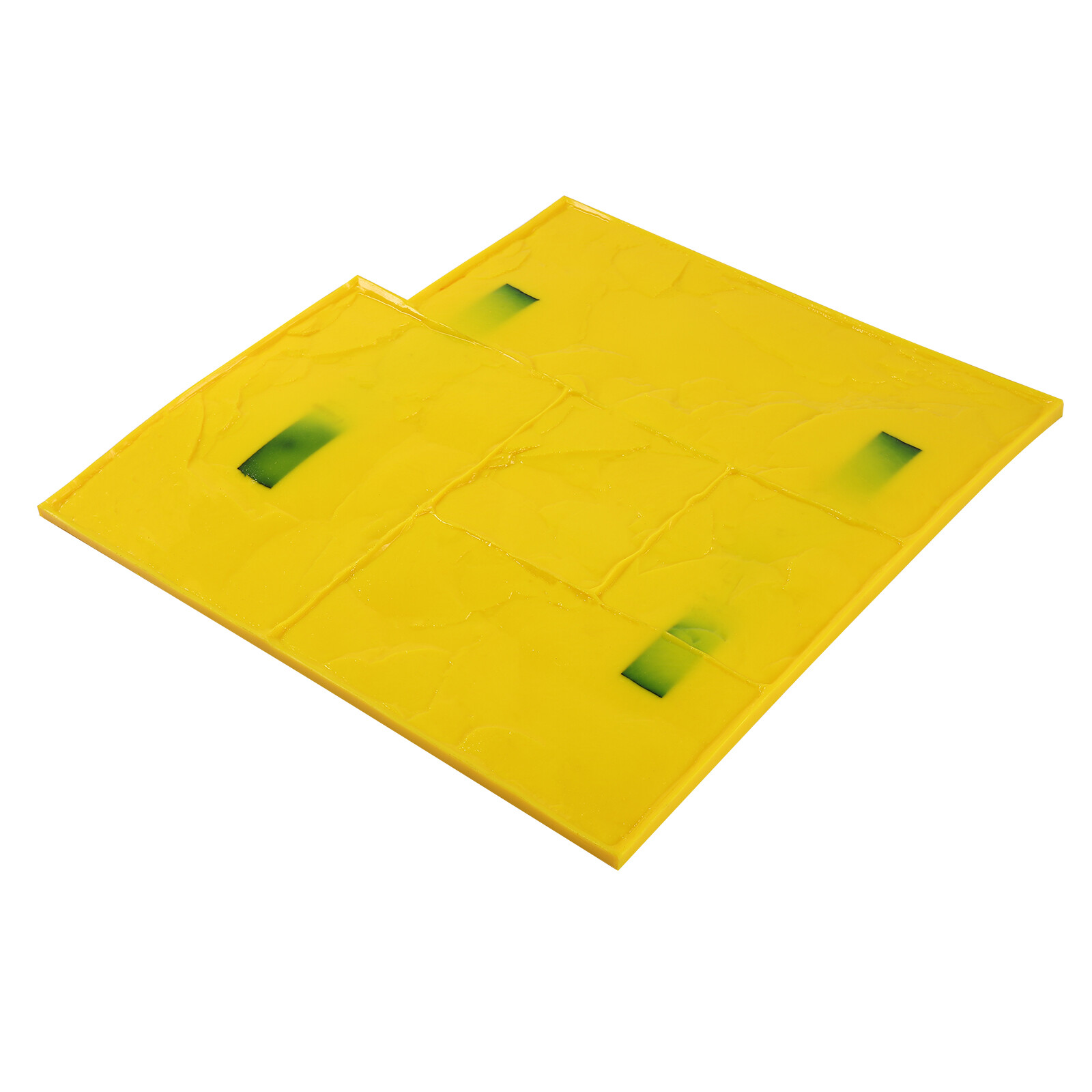 4Pcs Concrete Texturing Stamping Floor Cement Stamps Mold Mats Sets 24*24 Inch