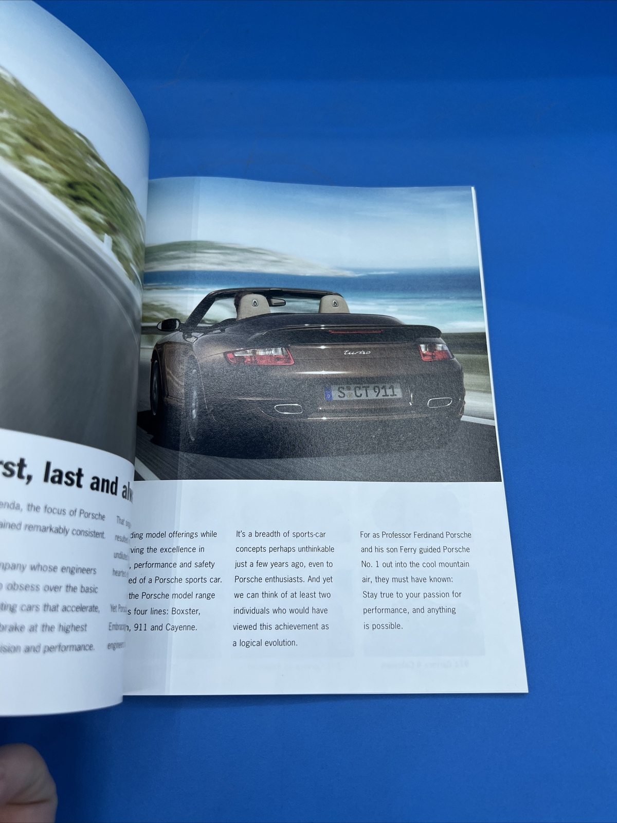 Porsche Sales Marketing Brochure 2007 Four models. One unwavering philosophy.