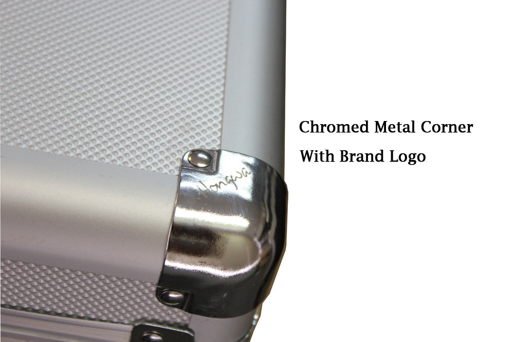 1000 CD DVD Silver Aluminum Media Storage Case Mess-Free Holder Box with Sleeves