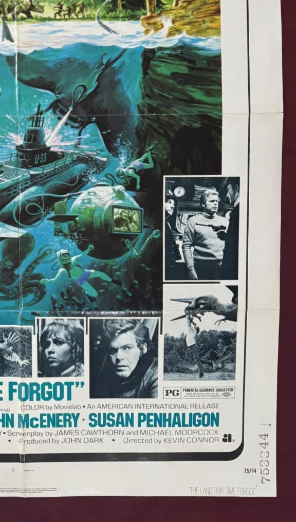 LAND THAT TIME FORGOT POSTER 1975 DOUG MCCLURE