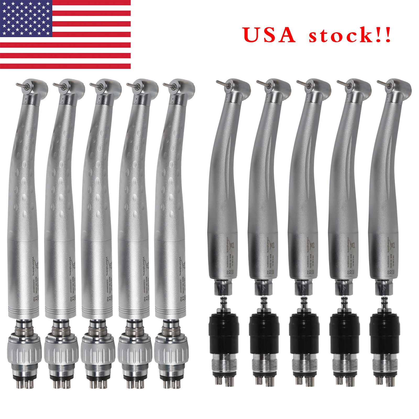 Yabangbang Dental High Speed Handpiece & 4-Hole Quick Coupler fit NSK KaV Style