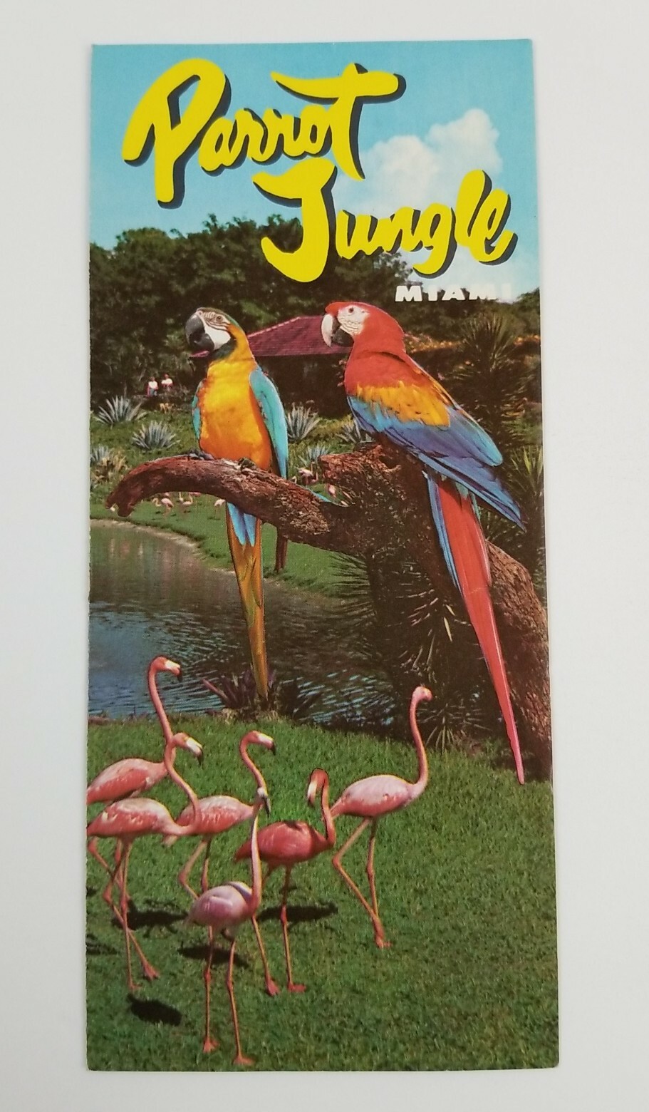 Vintage PARROT JUNGLE Miami Travel Guide Brochure
