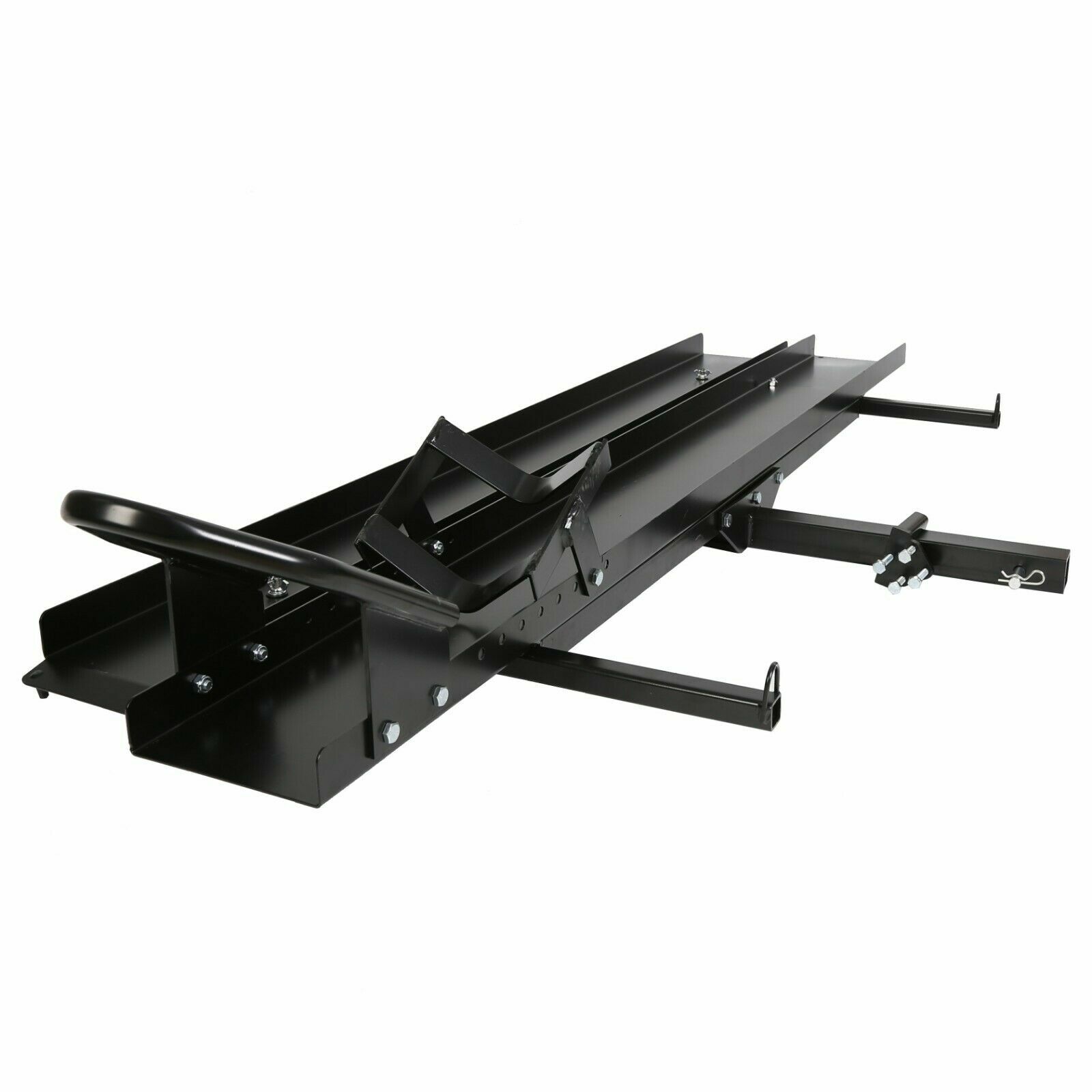 600LBS Black Motorcycle Carrier Hitch Mount Steel Dirt Bike Rack Hauler w/Ramp