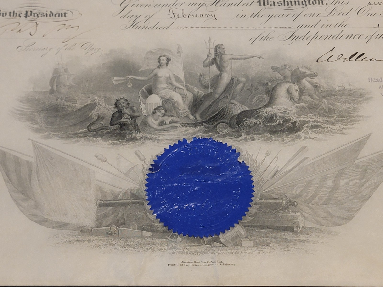 🌟 RARE President William McKinley SIGNED U.S. Marine 1900 Military Appointment