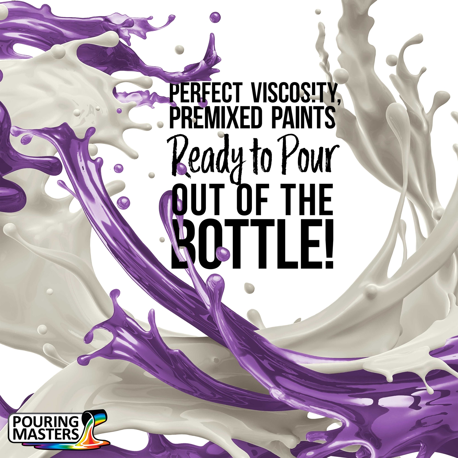 Pouring Masters Grape Jelly 32-Ounce (Quart) Water-Based Acrylic Pouring Paint