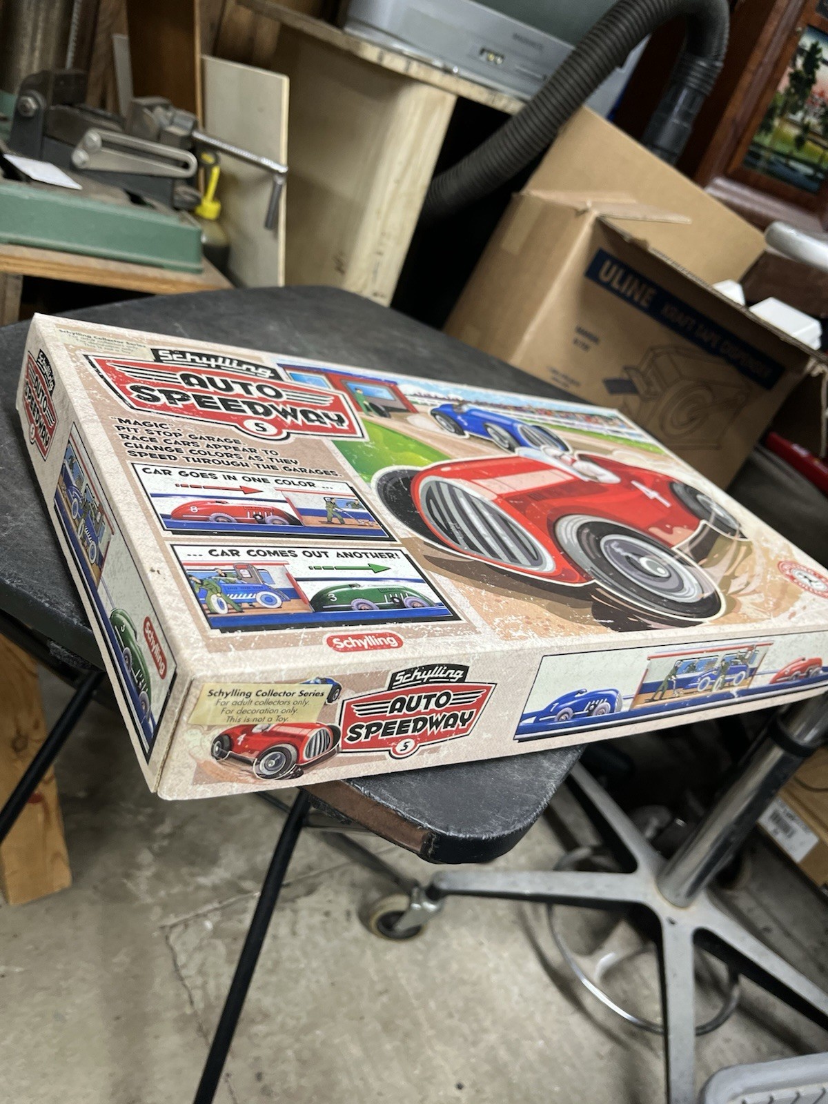 Schylling Auto Speedway Tin Windup Race Car Game NEW #3