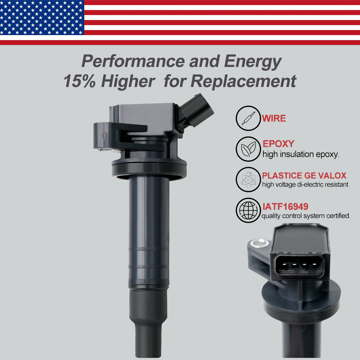 4X Ignition Coil & Iridium Spark Plugs For Toyota Corolla 1.8L 90919-02239 UF247