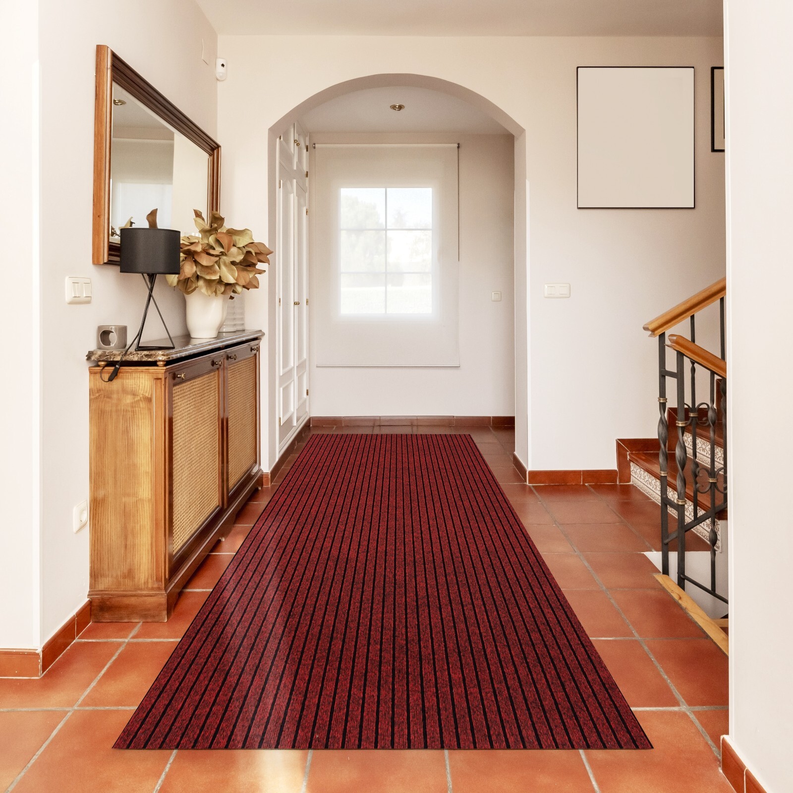 Runner Rug 2 x 6, 3 x 10 ft Hallway Non Slip Rubber Rugs for Kitchen Carpet
