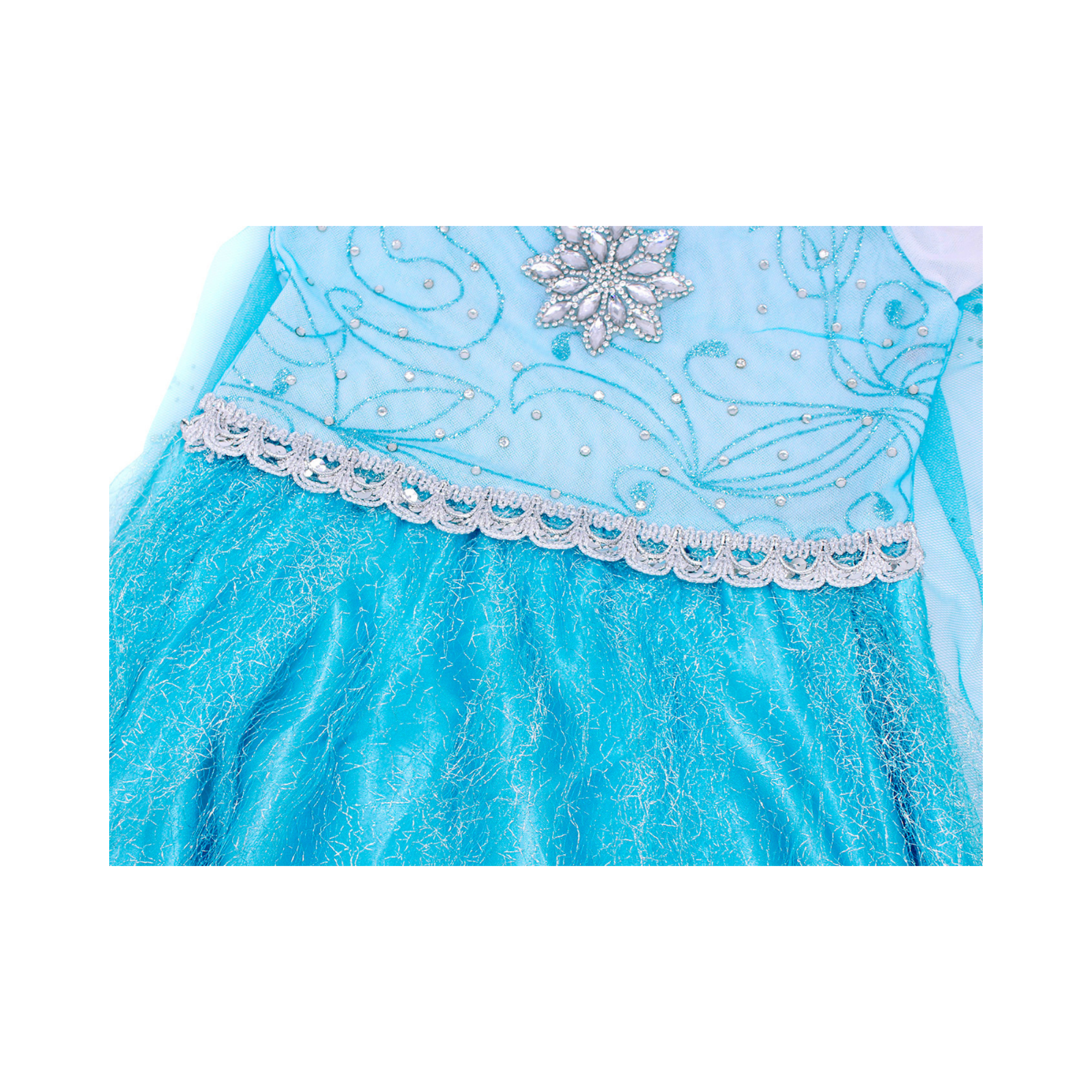 Deluxe Elsa Dress: Perfect for Frozen-Themed Occasions. Christmas Gift