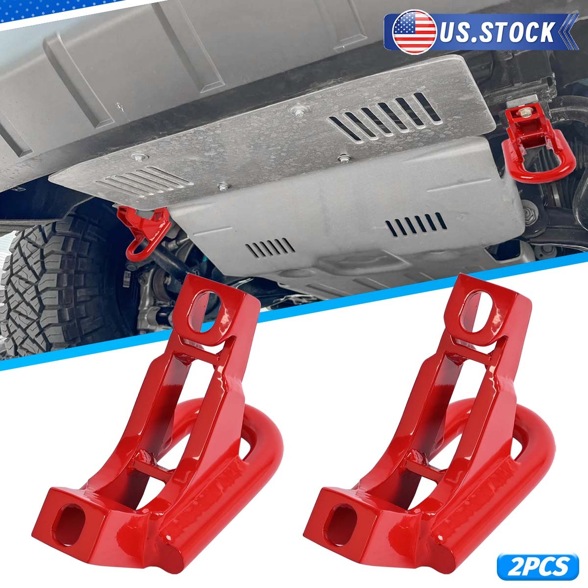 Front Recovery Tow Hook Steel For Toyota Tundra Sequoia 2022-2025 450-72T001-R