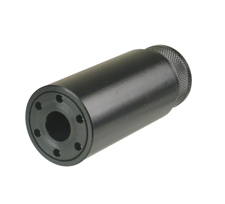 Low Concussion Muzzle Brake 3.2 inch 1/2x28 TPI Thread 223/556 Black Compensator