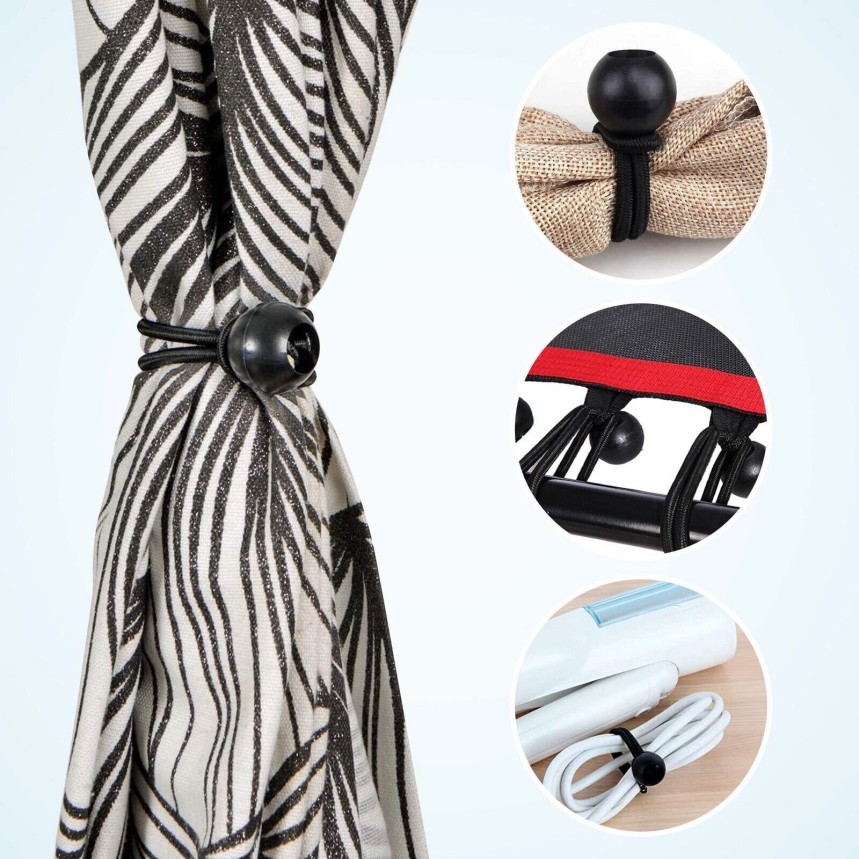 6" Ball Bungee Bungie Cord 100Pcs Black Heavy Duty Canopy Tarp Tie Downs * / \