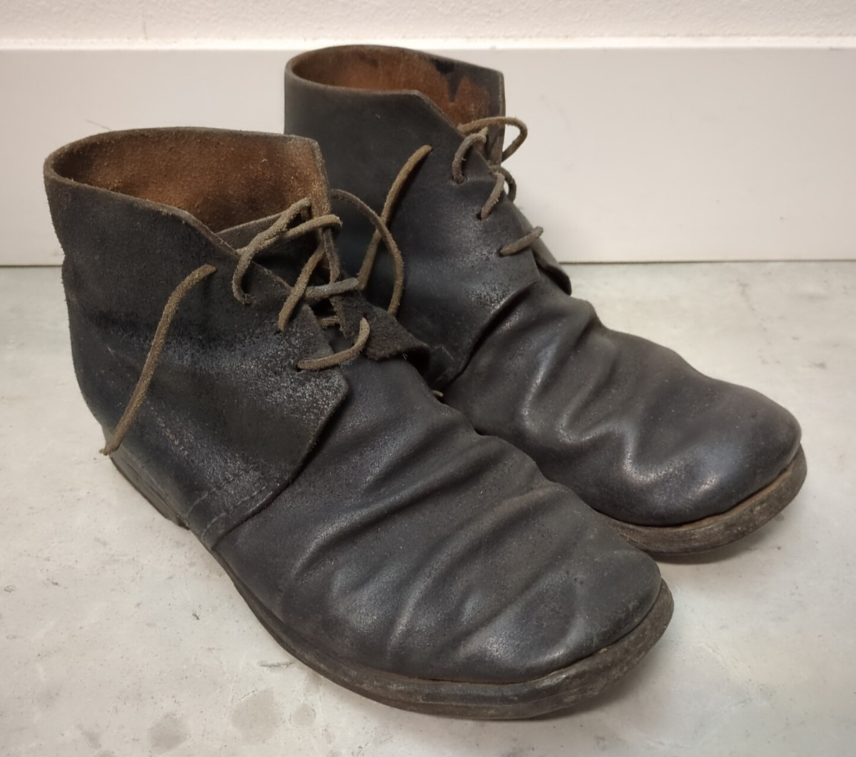 Vintage C&D Jarnagin Civil War Repro Brown Leather Brogan Shoes US Men Size 9.5