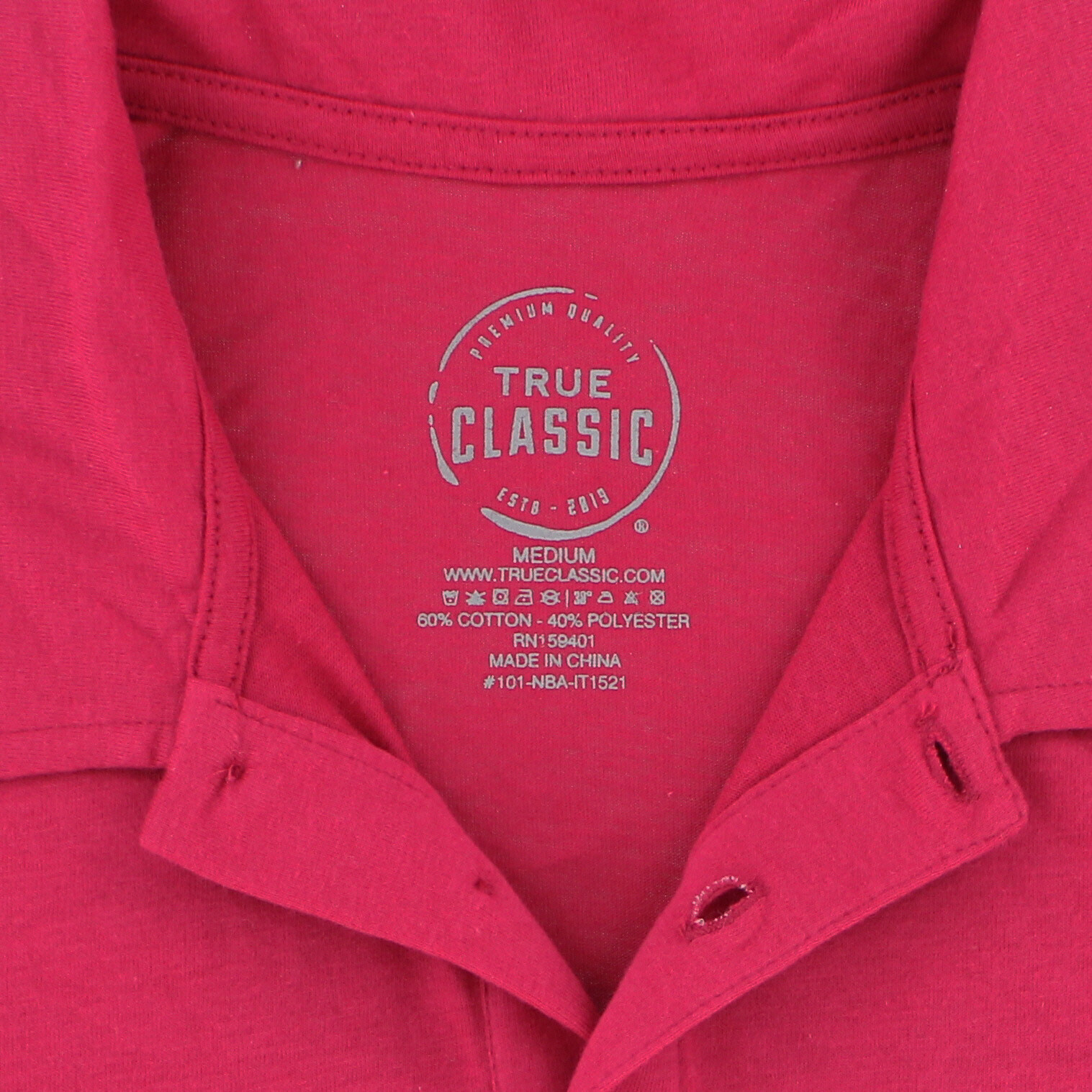 True Classic Men's Premium Fitted Polo Shirt Athletic Cut