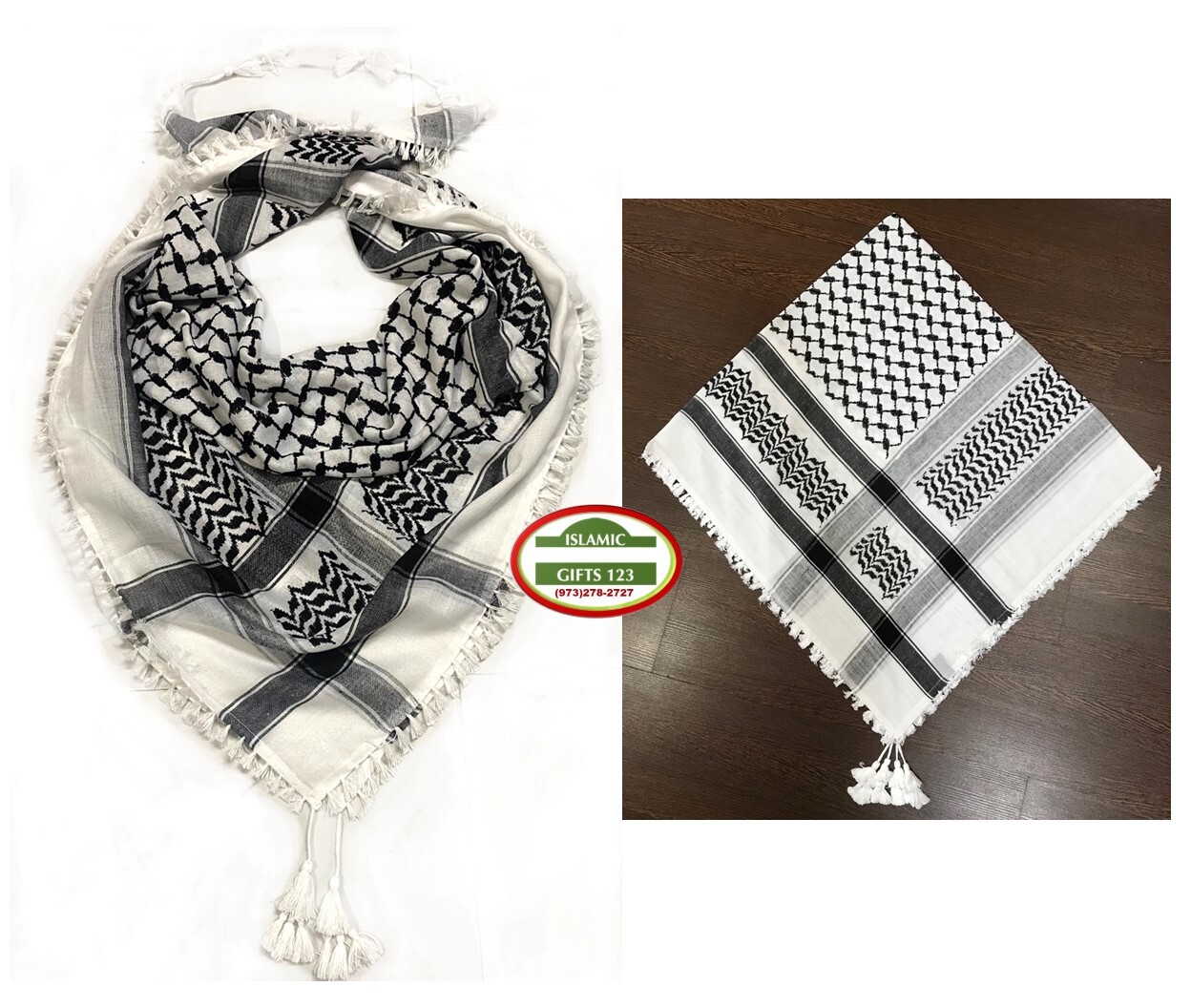 Keffiyeh Arab Scarf Palestine Original Arafat Shemagh Wholesale Woven LRG size