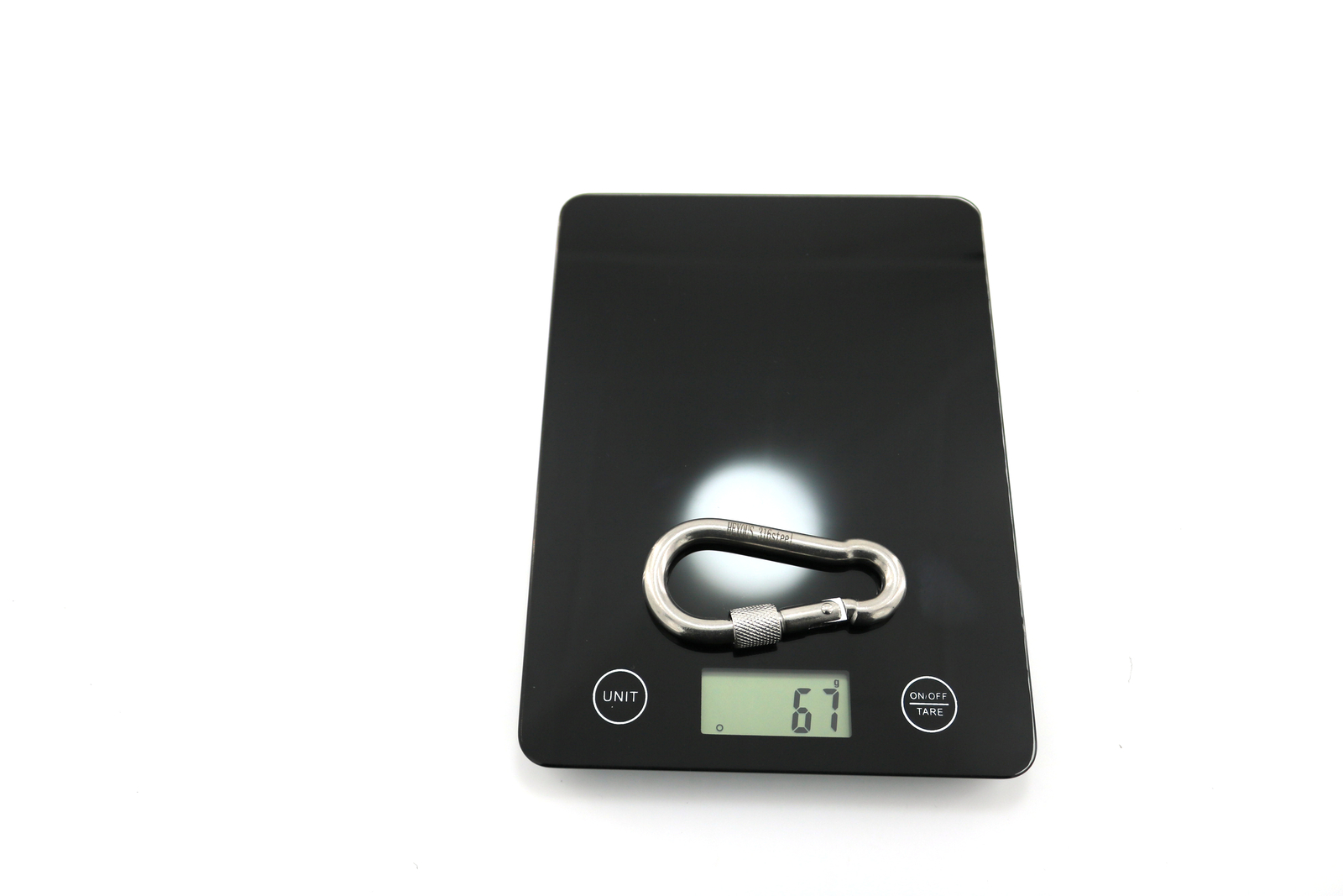 4PCS 3.16" 316 Stainless Steel Carabiner Clips Heavy Duty Lock Snap Spring Hook