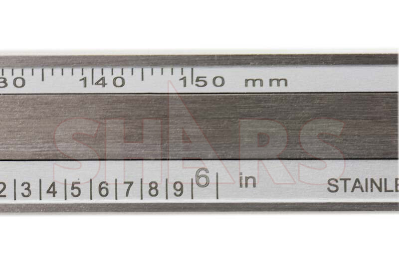 Shars 6" 150mm Inch Metric Dual Reading Dial Caliper MM Inspection Report New #}