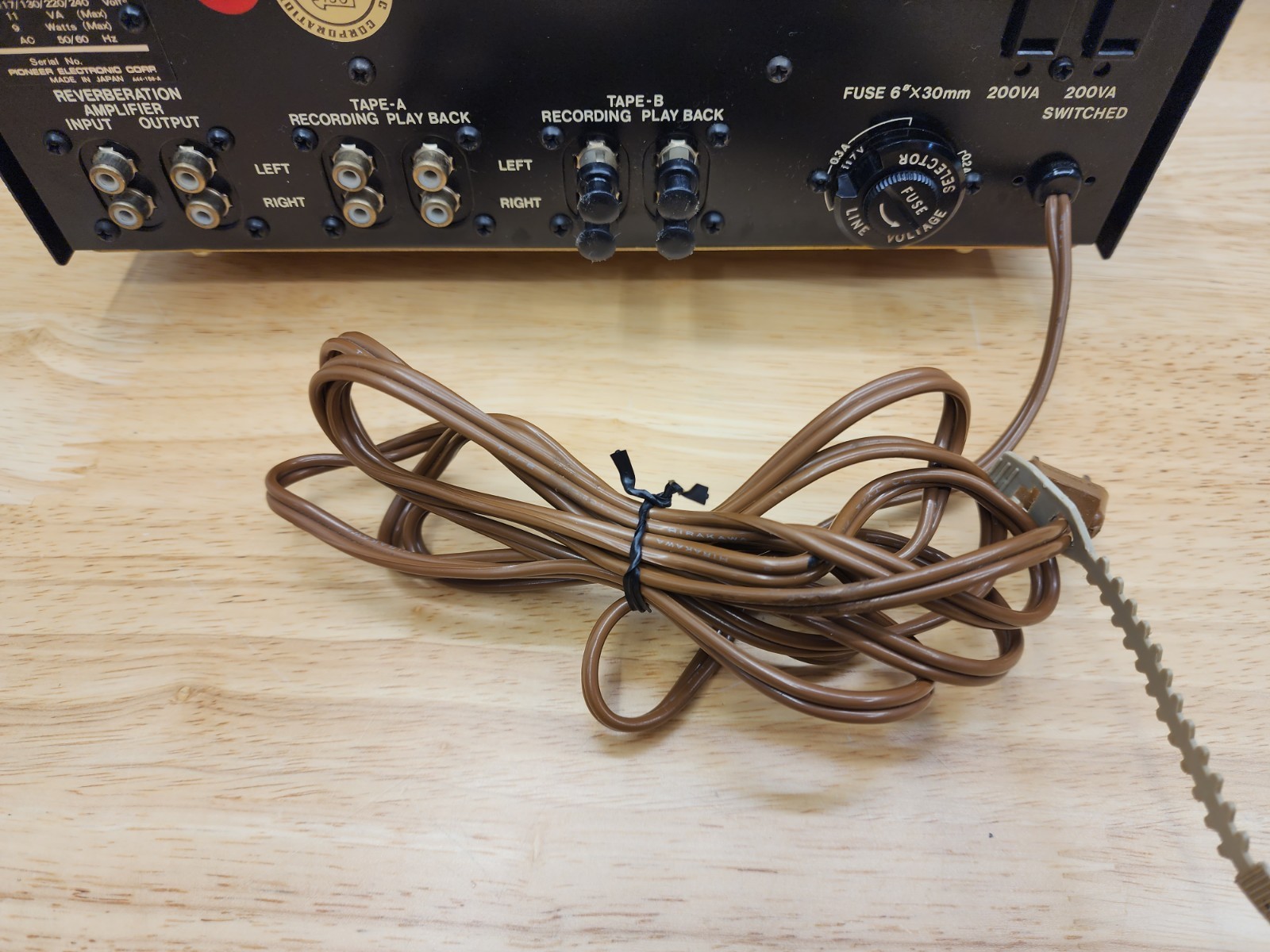 Pioneer SR-202 Reverberation Amplifier