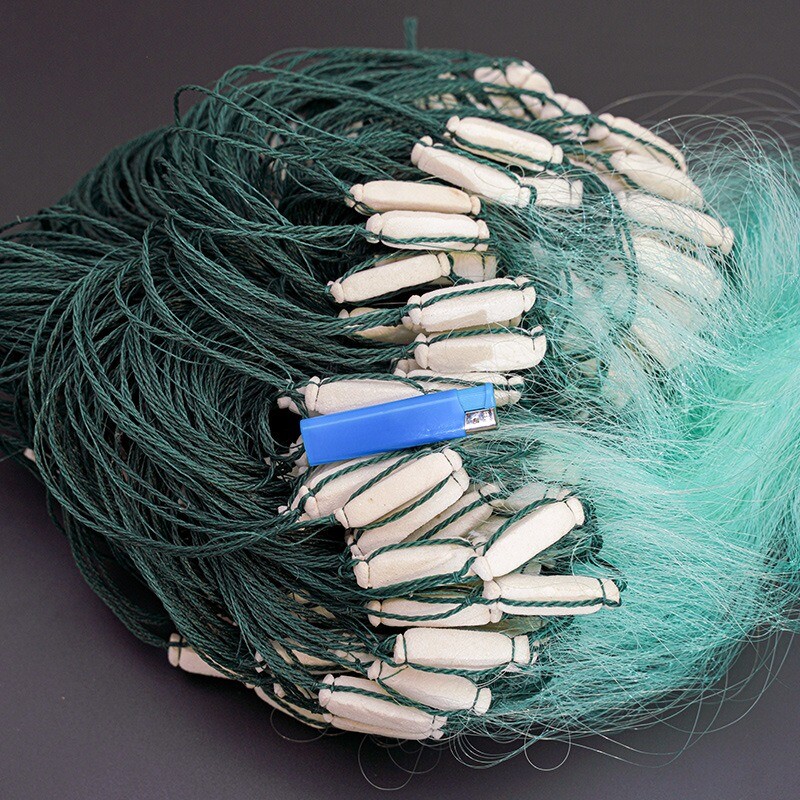 5‘X164' Finished Trammel Fishing Net, 3 Layers Gill Net, Seine Net for 30LB Fish