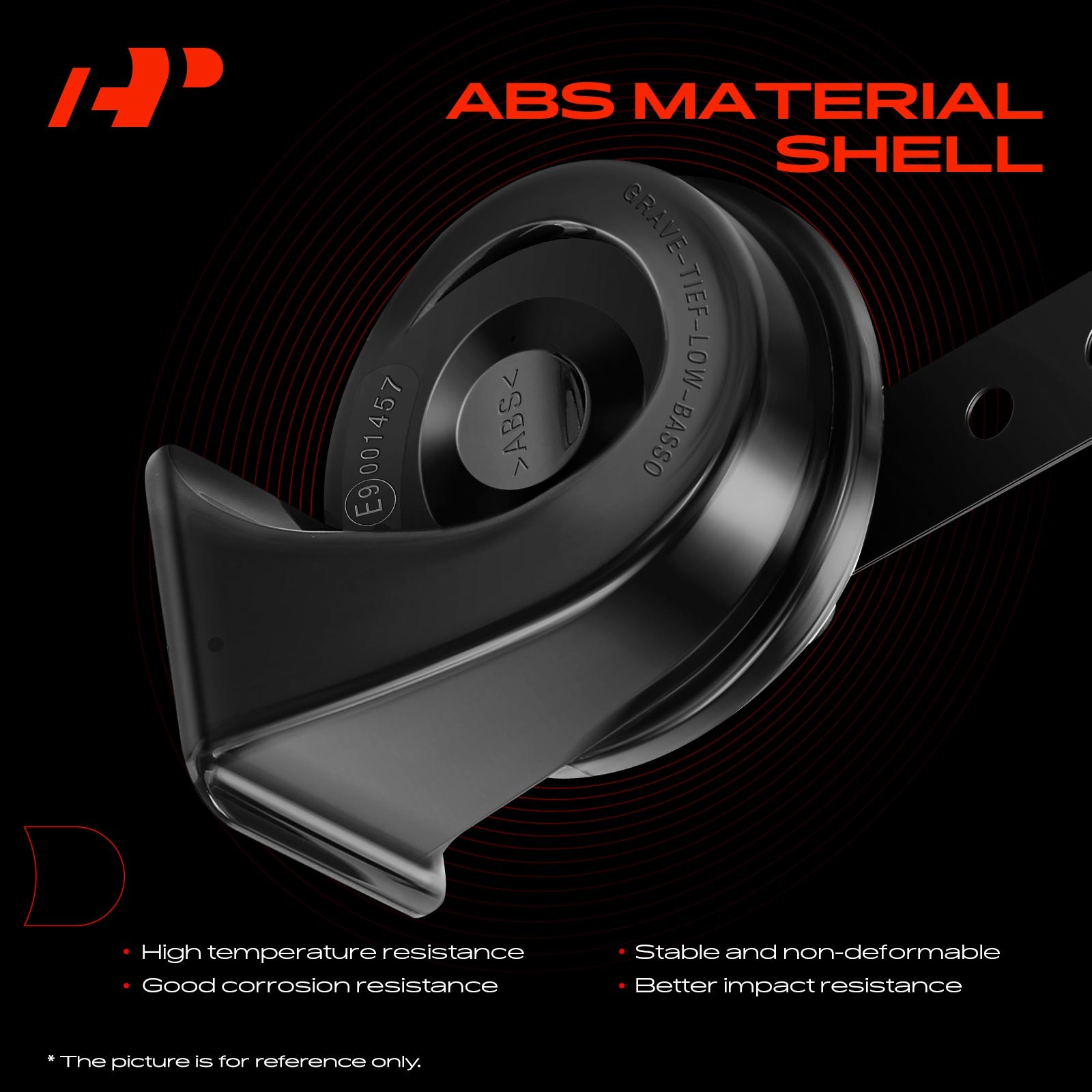 A-Premium 1 Set Car Snail Horn w/ 2 Connectors for Hyundai Elantra Sonata Kia