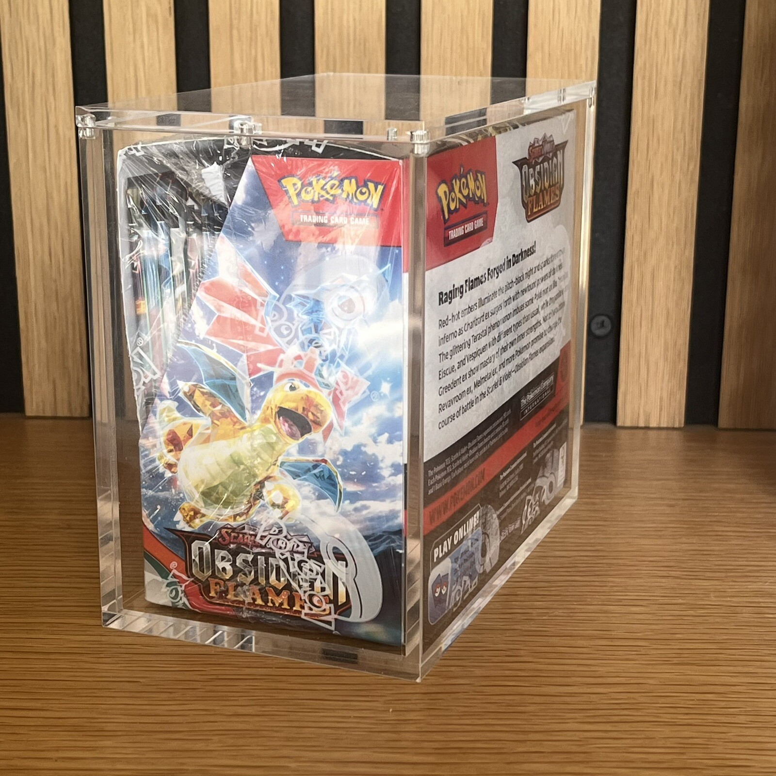 Pokemon Booster Box Acrylic Protective Display Case Magnetic 99% UV Rejection