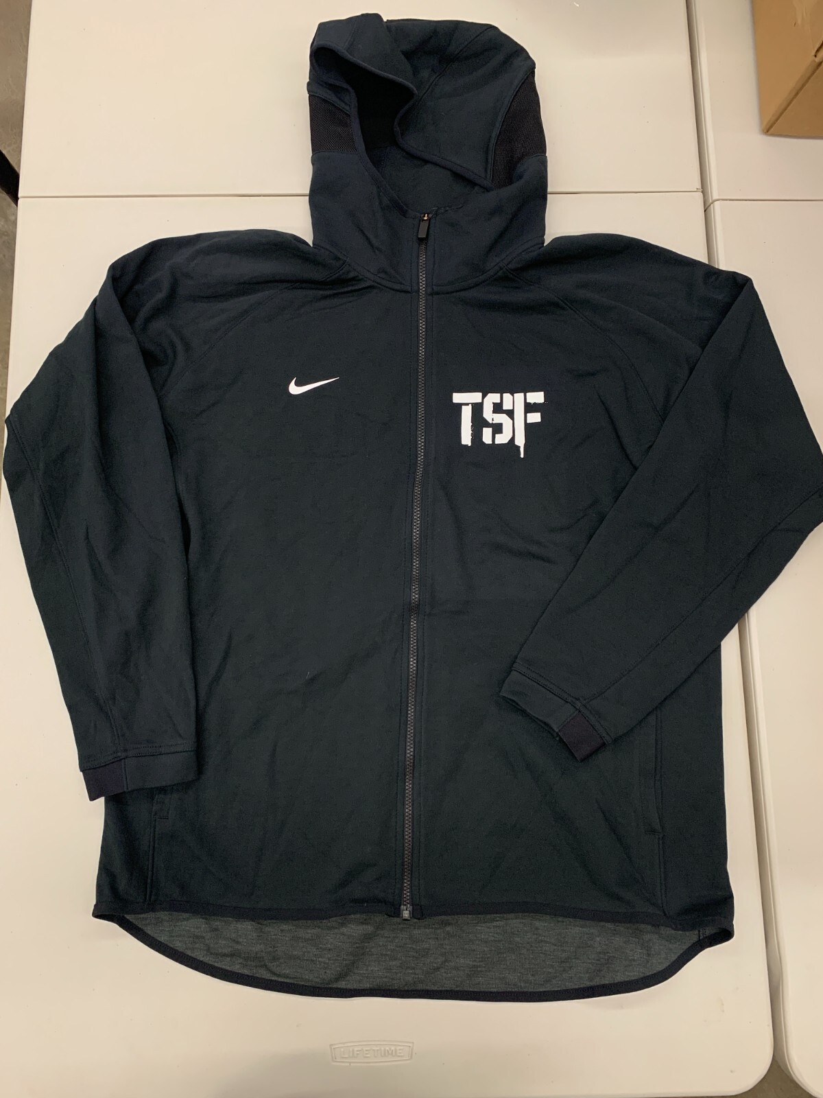 Nike TSF The Skill Factory Showtime Full Zip Hooded Jacket Men's XL 2XL Black