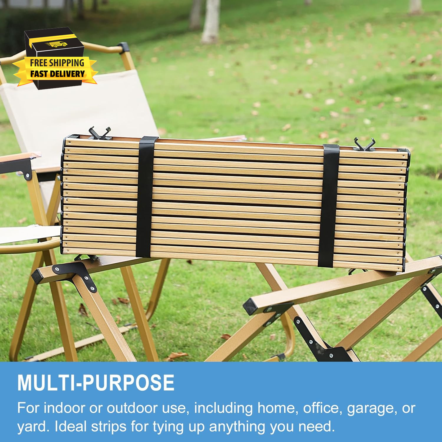 1 in X 30 Ft Hook and Loop Roll | Double-Sided Strips, Self-Gripping Straps | Re