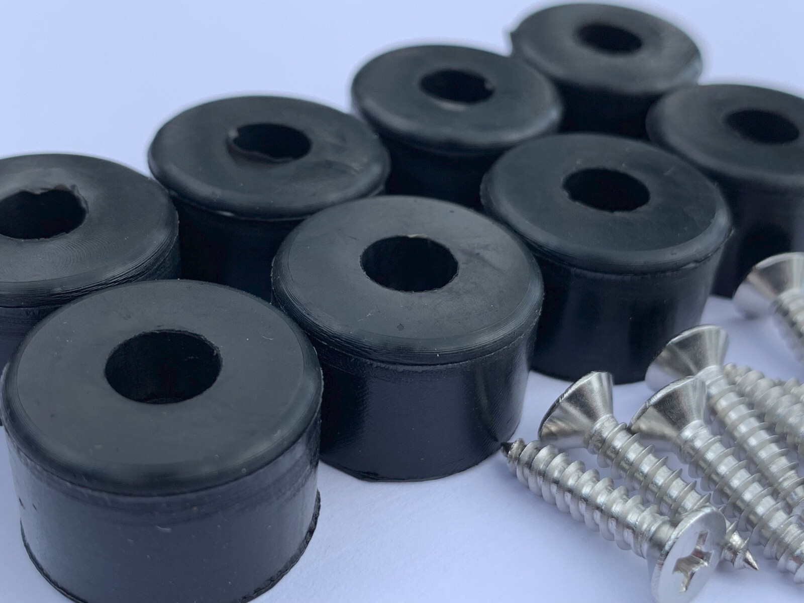 7/8" DIA Silicone Rubber Bumpers Black White Clear Brown Orange Red Blue Green